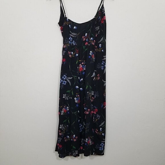 NWT Stradivarius Wrap Jumpsuit Black Floral Size S - Picture 5 of 8